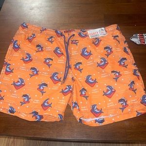 Party Sharks men’s swim trunks. NWT. XXL.